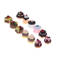 5pcsset 112 simulation mini cake dollhouse miniature food scene model diy doll house accessories resin cake model