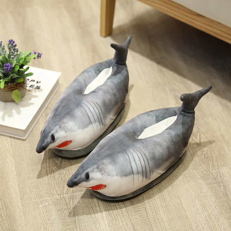 Мужские домашние тапочки Необычные плюшевые для семейной вечеринки милые мужчин