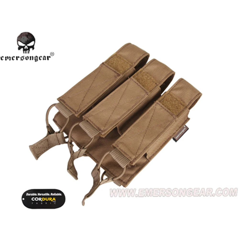 Emersongear Emerson модульный тройной MP7 маг Чехол Тактический Подсумок подсумок Wargame CS аксессуар Molle Mag Pouch