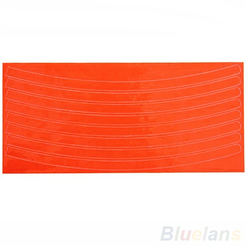 

1Pc Bicycle reflector Fluorescent MTB Bike Cycling Wheel Rim Reflective Stickers Decal Accessories ( Includes 8 Stickers)