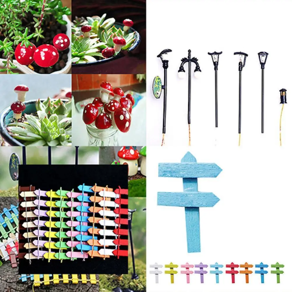 

5Pcs Miniature Ornament Fairy Plant Garden Dollhouse Moss Landscape Desktop Decor Collection Party Festival DIY Decorations