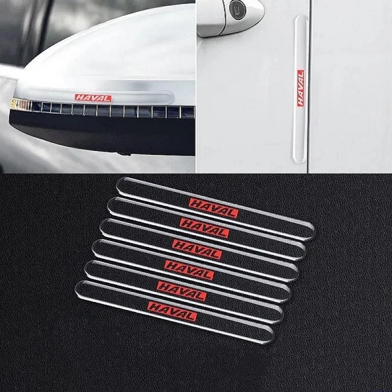 

6PCS Car Door Edge Protection Guards Strip Rear View Mirror Cover Protector For Haval F7 H6 F7X H2 H3 H5 H7 H8 H9 M4 Accessories