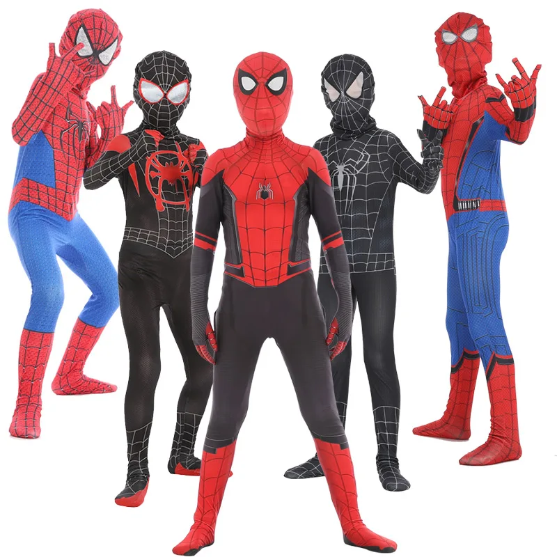 Хэллоуин Рождество мускул супергерой Капитан Костюм Человек паук Халк пантера