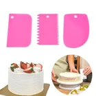 3 шт.компл. Пластик торт скребок тесто резак для крема для торта-выравнивание инструменты для выпечки печенья декораций для торта