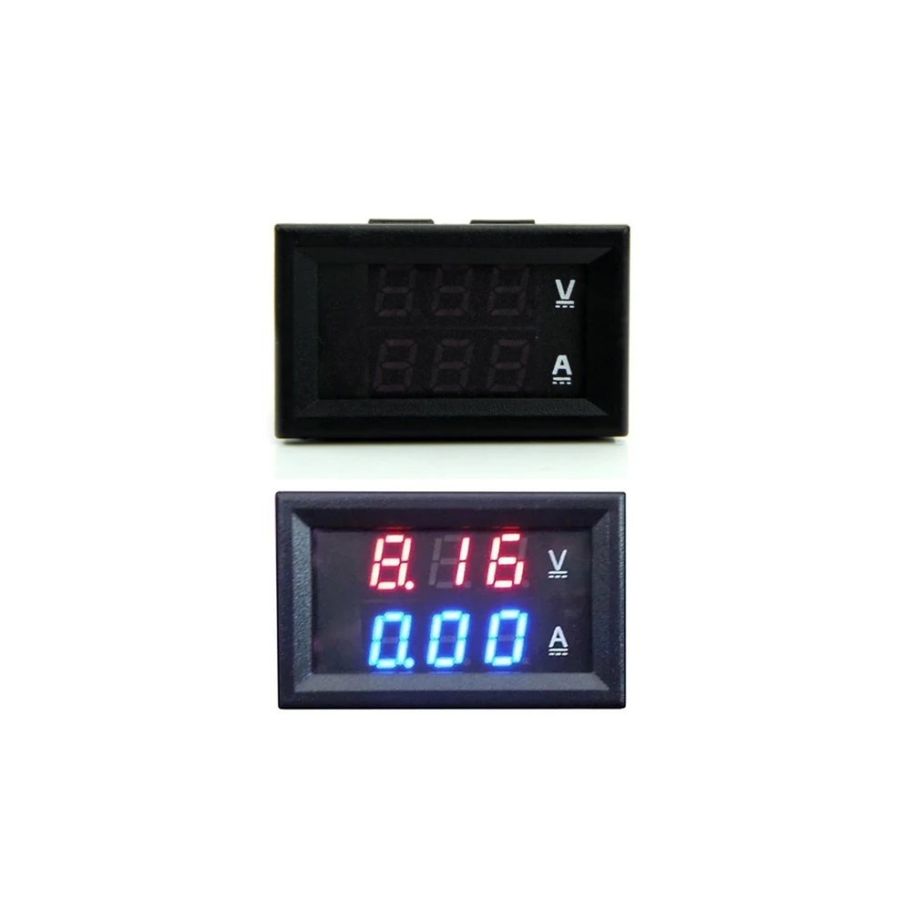 

Mini Digital Voltmeter Ammeter DC 100V 10A Panel Amp Volt Voltage Current Meter Tester Detector 0.56" Dual LED Display Auto Car