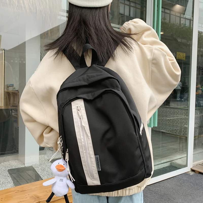 

Women College Student Backpack Ladies Top Handle Cute School Bag Female Book Rucksack Harajuku Girl Fashion Nylon Bags Trendy