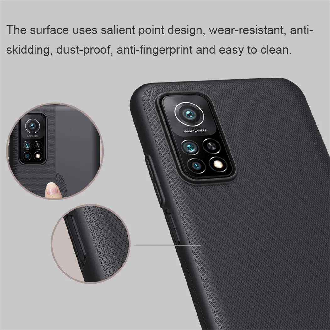 Чехол-накладка Nillkin для Xiaomi Mi 10T 5G Mi10T Pro матовый жесткий из поликарбоната |