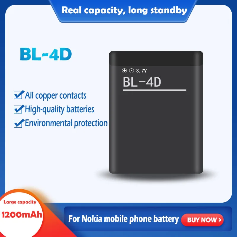 Оригинальный литий полимерный аккумулятор для телефона Nokia N97 mini N8 BL 4D N5 E5 00 E6 E7 3 7 T