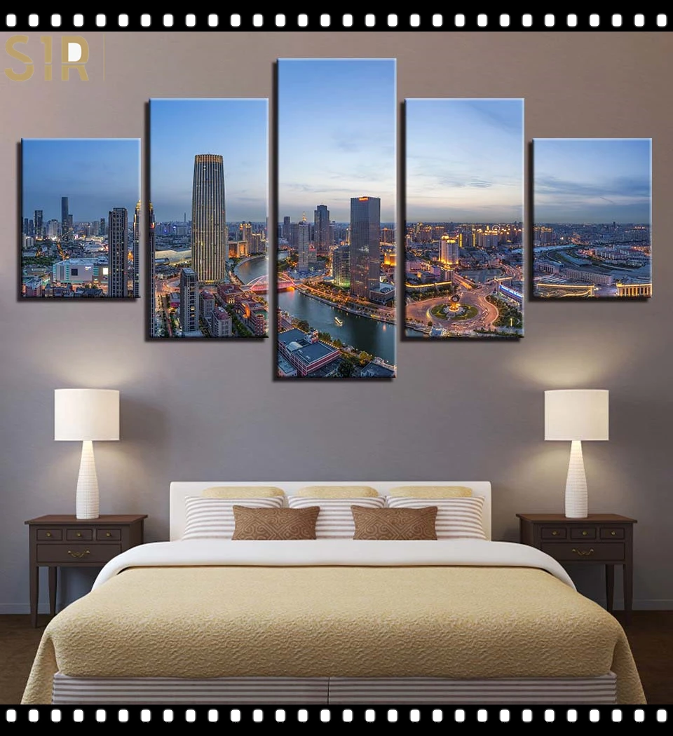 

World Famous Architecture Beauty HD Five Wall Painting Decorative Painting Anime Posters Wall Decor Anime Decor Room Decor
