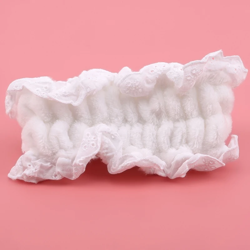 

Women Butterfly Bowknot Hair Bands Girls Hats Headwear Fashion Lace Wash Face Headband Coral Fleece Hair Accessories