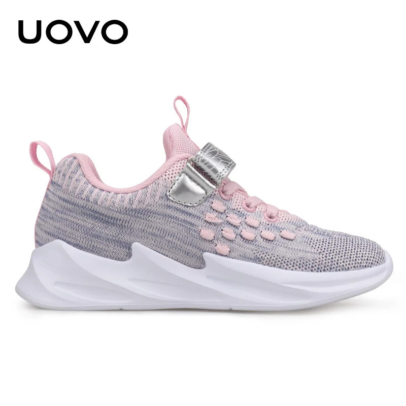 UOVO/Детская спортивная обувь; кроссовки для девочек; коллекция года; сезон осень; детская дышащая сетчатая обувь; модные кроссовки для девочек;#27-35