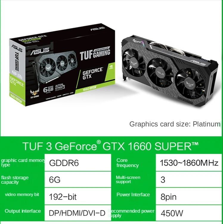 GTX1660S Desktop Computer PUBG Gaming Game 1060ti 6G E-Sports Host 1660Super Rog Raptor Single Display Independent Graphics Card |