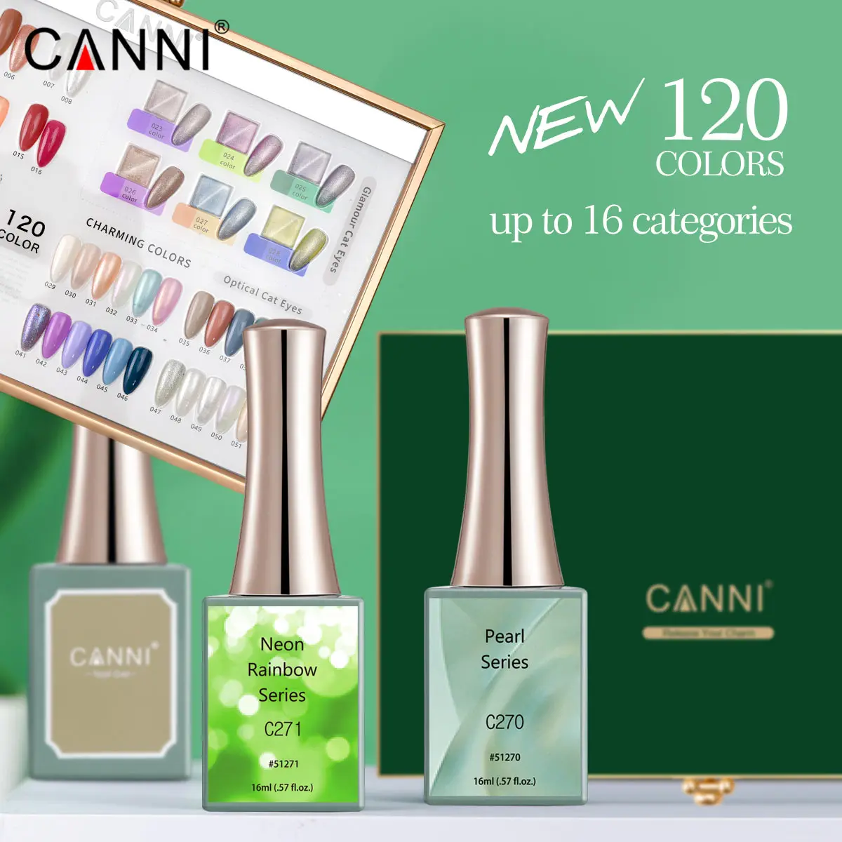 Canni 2021 новые цвета 16 серия мл УФ/светодиодный Гель-лак для ногтей Набор салонного