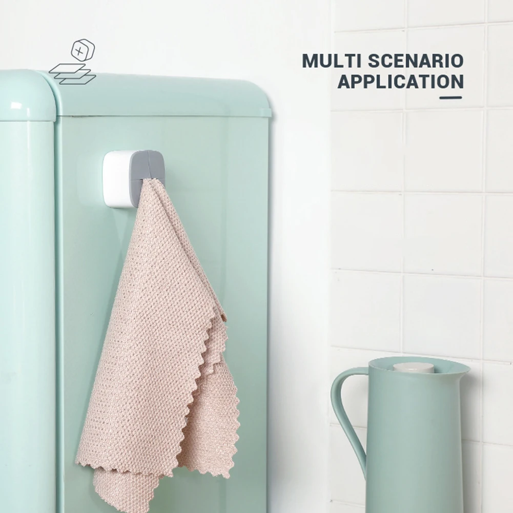 

1PC Self Adhesive Towel Holder Rack Wall Mount Wash Cloth Hook Storage Hanger for Kitchen Bathroom Door Towel Hanger Hooks