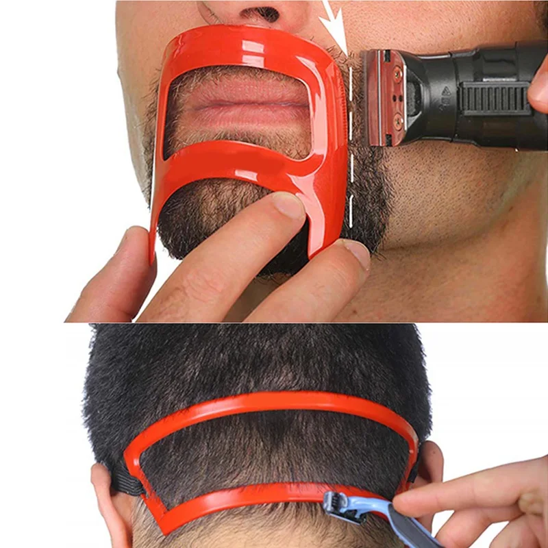 Шаблон для формирования бороды мужчин шаблон укладки Красной шеи и набор волос