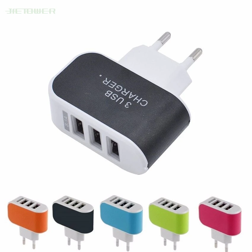 

Для IPhone Huawei HTC Samsung LG US/EU штекер Универсальный 3.1A 5 в тройной USB 3 порта настенный домашний дорожный адаптер переменного тока зарядное устройст...