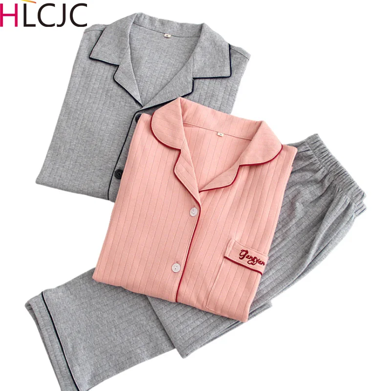 

Winter High-quality Cotton Pajamas Sets Couple Sleepwear Family Pijama Lover Night Suit Men & Women Casual Home Clothing 2020