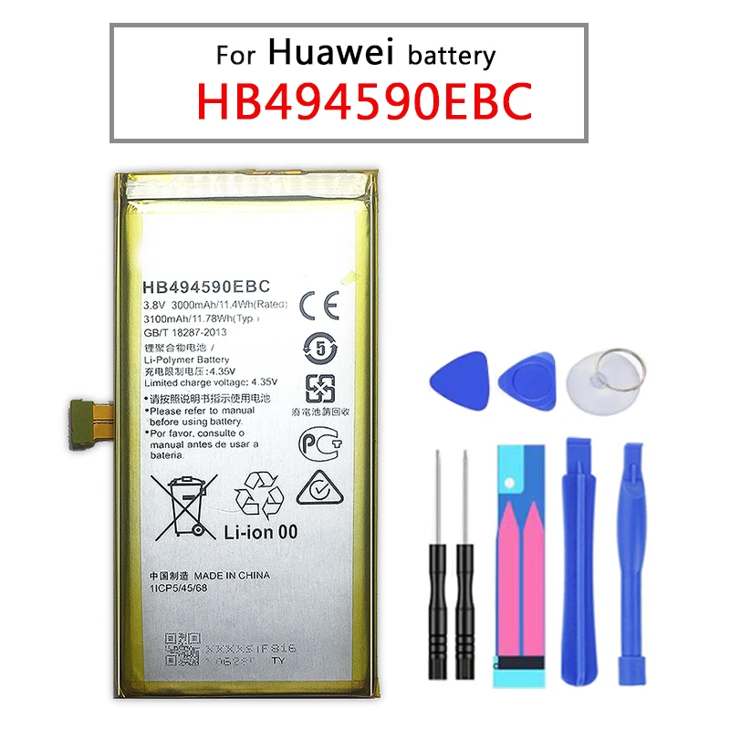 Для Hua Wei замена аккумулятор телефона HB494590EBC для Huawei Honor 7 Glory PLK TL01H ATH AL00 AL10 3000 мА