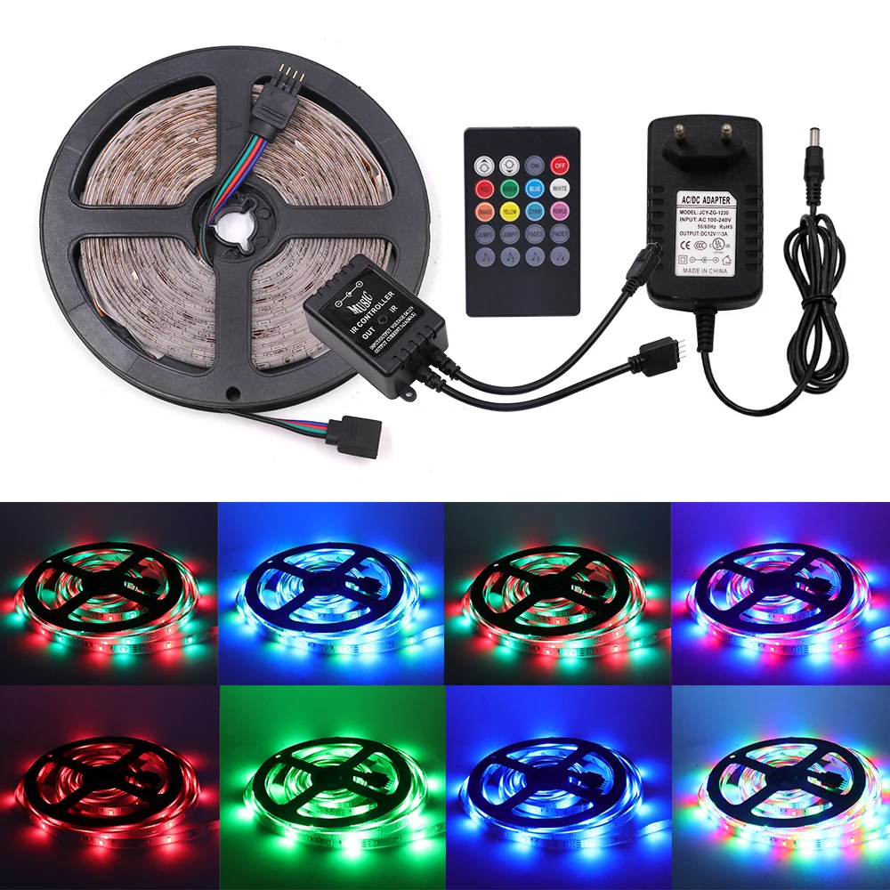 SMD 2835 RGB светодиодный светильник с музыкальным пультом дистанционного управления
