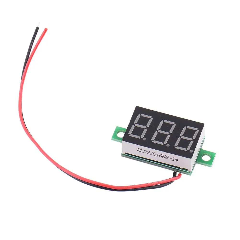 

Red Digital LED Mini Display Module DC4.5V-30V Voltmeter Voltage Tester Panel Meter Gauge Motorcycle Car LED Display Voltmeter