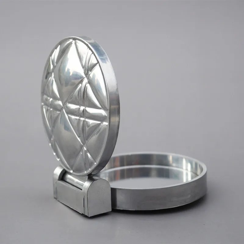 DIY зеркало для макияжа украшенное кристаллами ракушка кошка алмаз роза складное