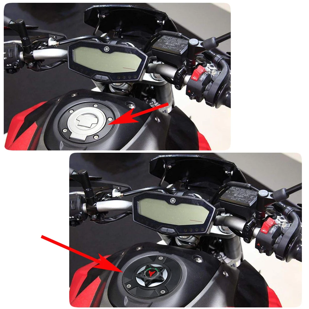 For YAMAHA XJ6 DIVERSION FZ-6R 2009-2015 FZ6 N/S 2004-2009 CNC Aluminum Keyless Motorcycle Accessories Fuel Gas Tank Cap Cover |