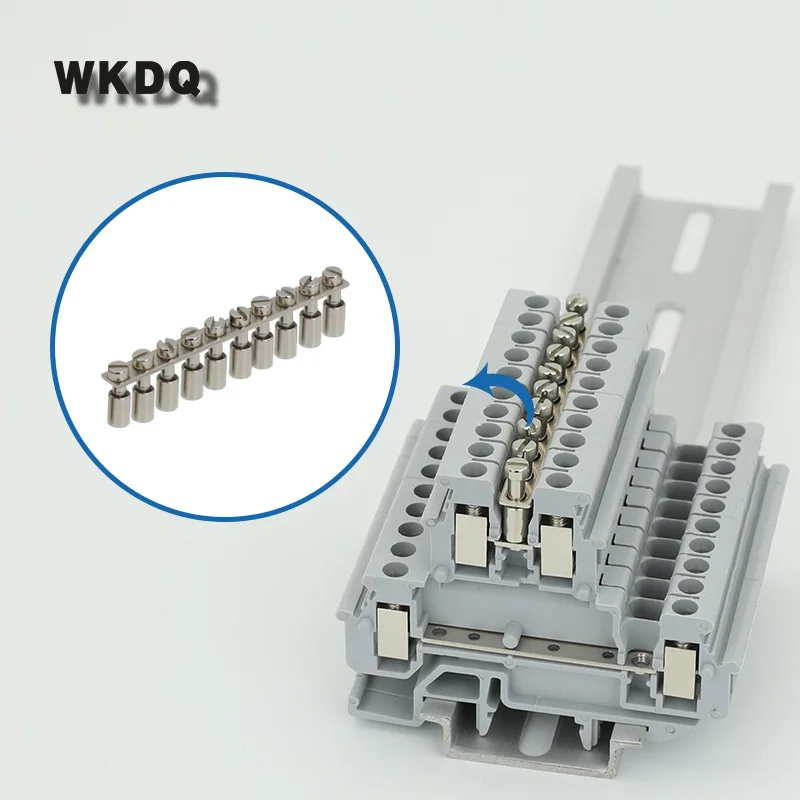 1 шт. FBRNI10 5N проводки джемперы для MBKKB2.5 UKK3 разъем FBRNI 10 DIN Rail Британский Терминал