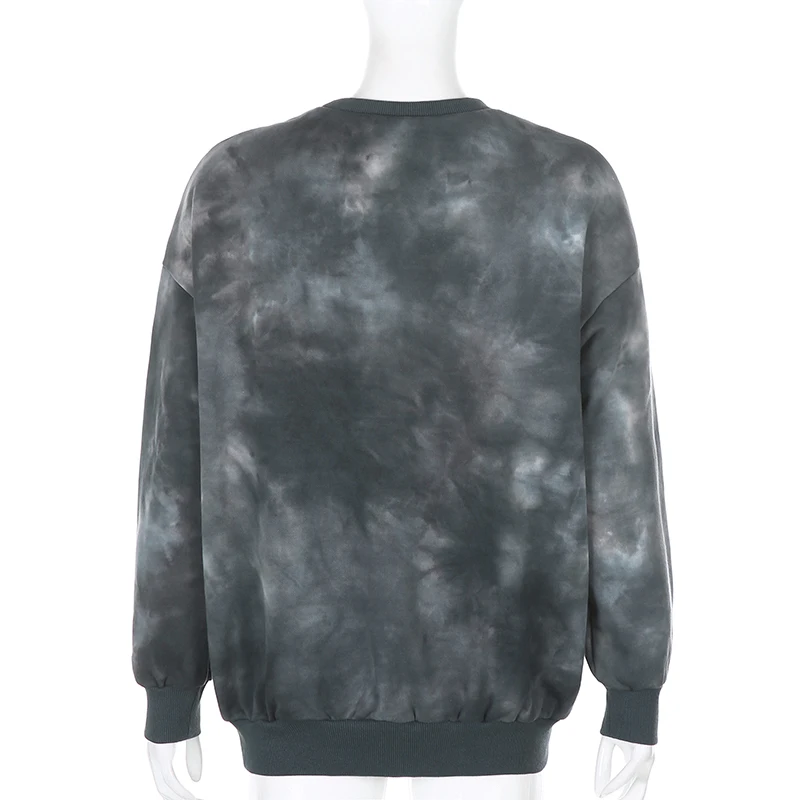 

YICIYA Ladies Fashion Streetwear Casual Harajuku Oversized Tie Dye Sweatshirt Women Autumn Winter Cotton Hoodies Pullover