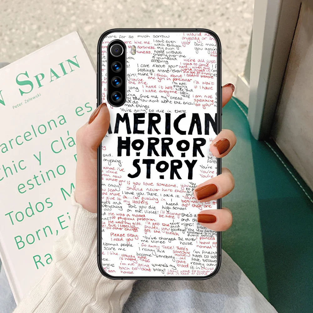 AHS American Horror Story Phone Case for Xiaomi Redmi Note 7/8/8T/9/9S/4X/7/7A/9A/K30 Pro Ultra - Black Coque Fashion Cell Cover image 5