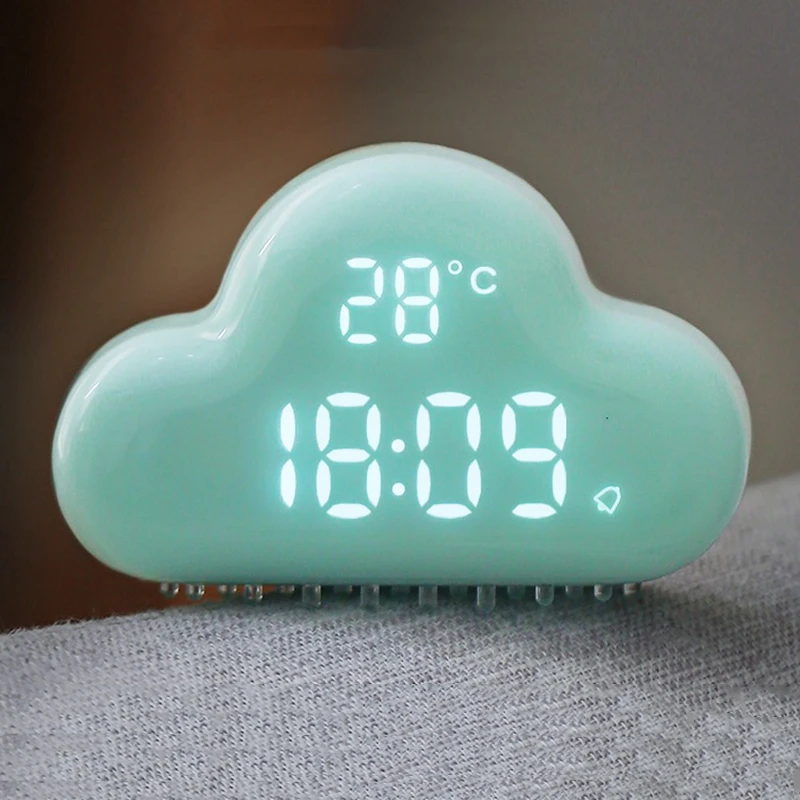 Светодиодный Будильник Blue Cloud со звуковым управлением цифровые