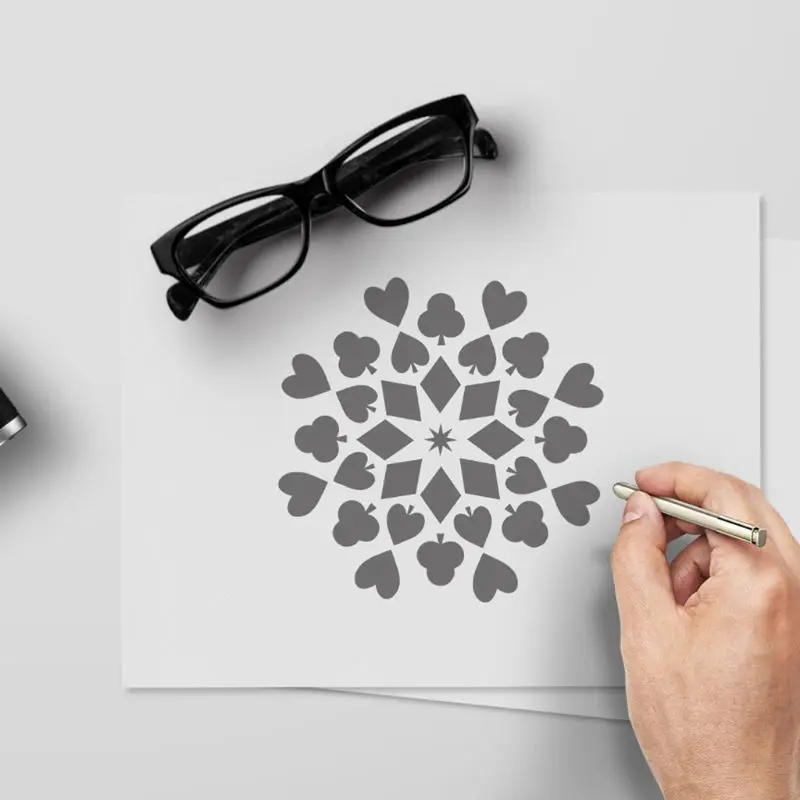 

24pcs/set Mandala Drawing Template Stencil Wall Painting Embossing Scrapbooking