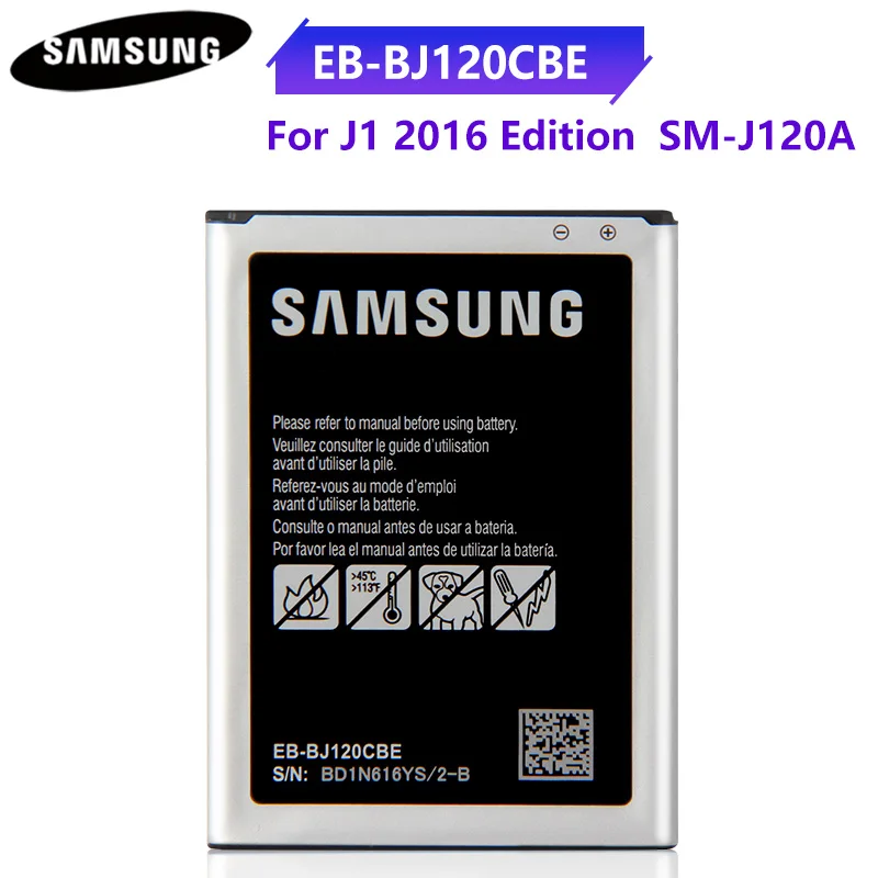 Original Battery EB-BJ120CBU EB-BJ120BBE EB-BJ120CBE For Samsung Galaxy Express 3 2016 Edition J1 SM-J120A SM-J120F 2050mAh
