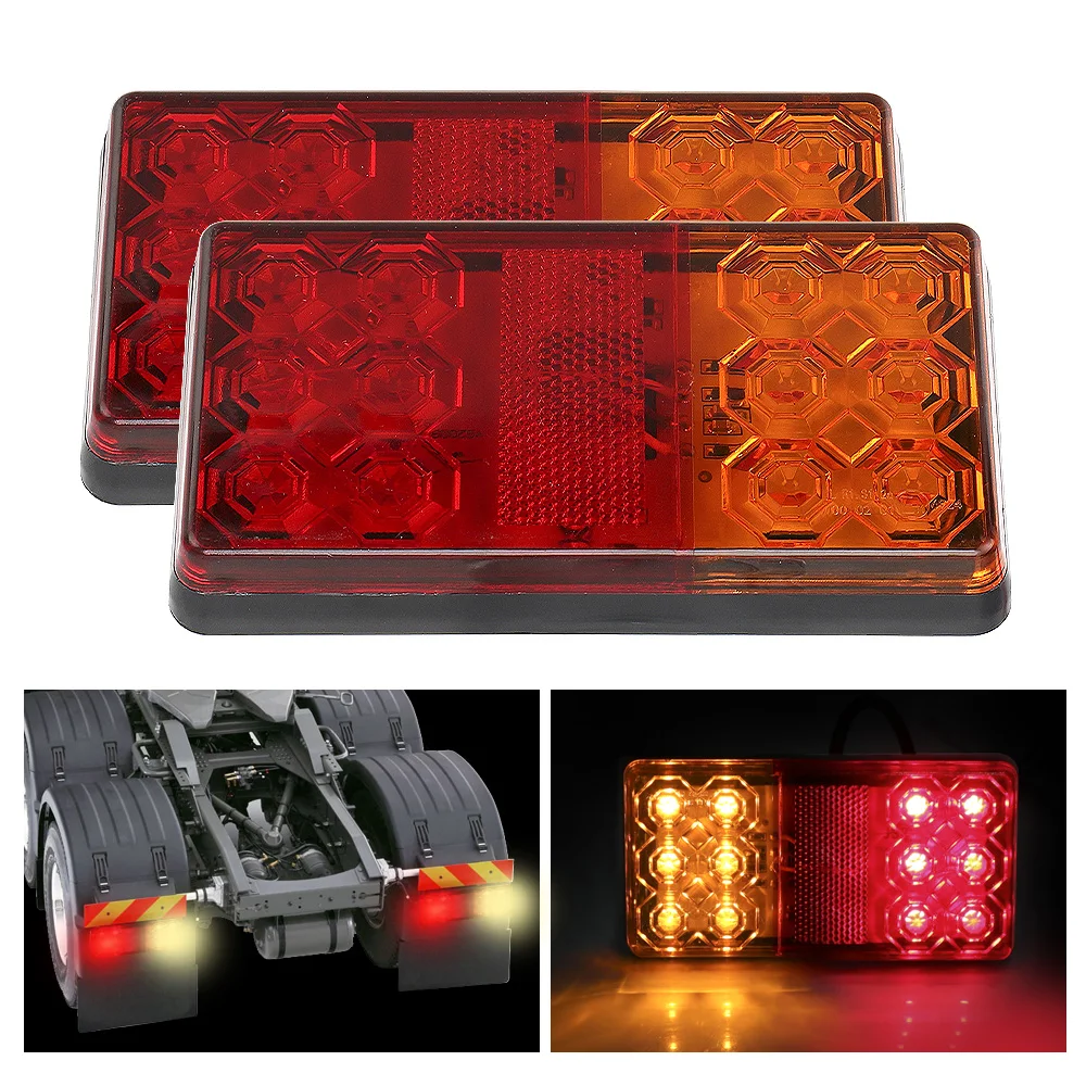 

Задний светодиодный фонарь для грузовика, 12 светодиодов, 1 пара