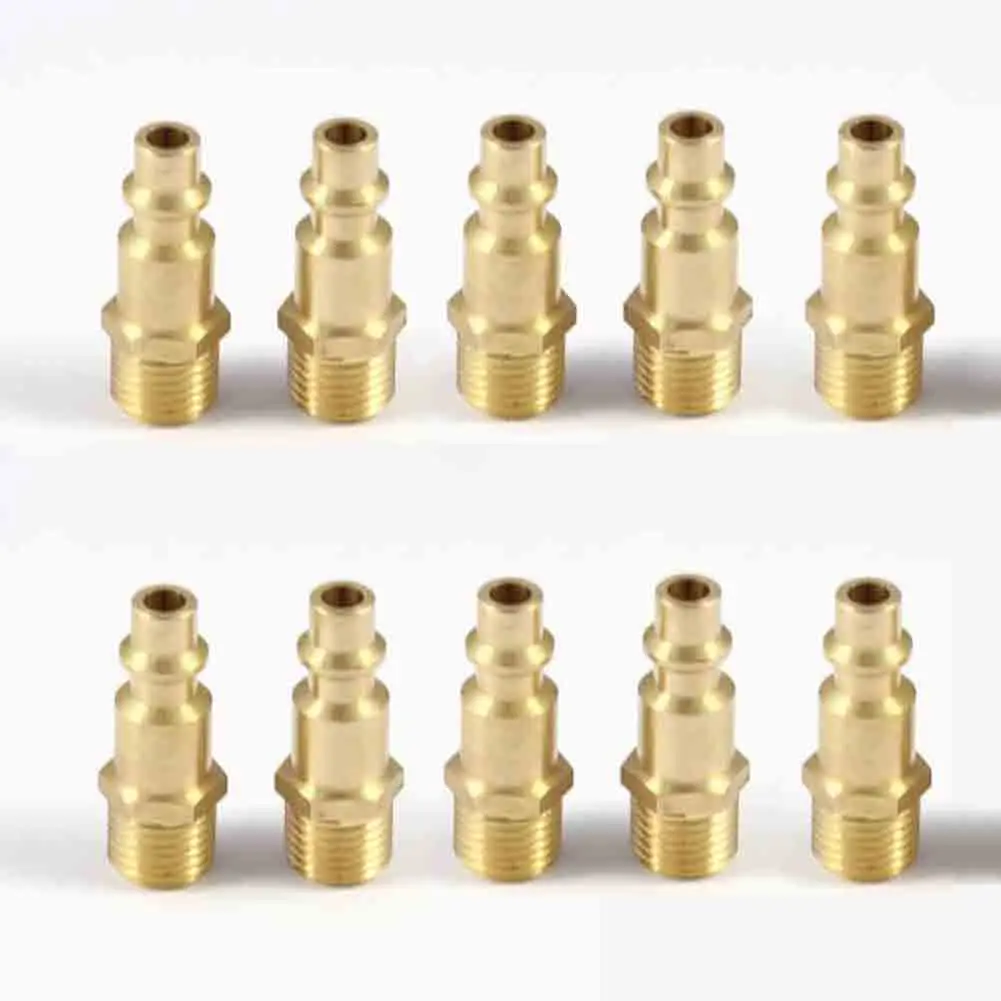 

Fittings Coupler Male Plug Male Brass Gold Quick Connect Air Compressor