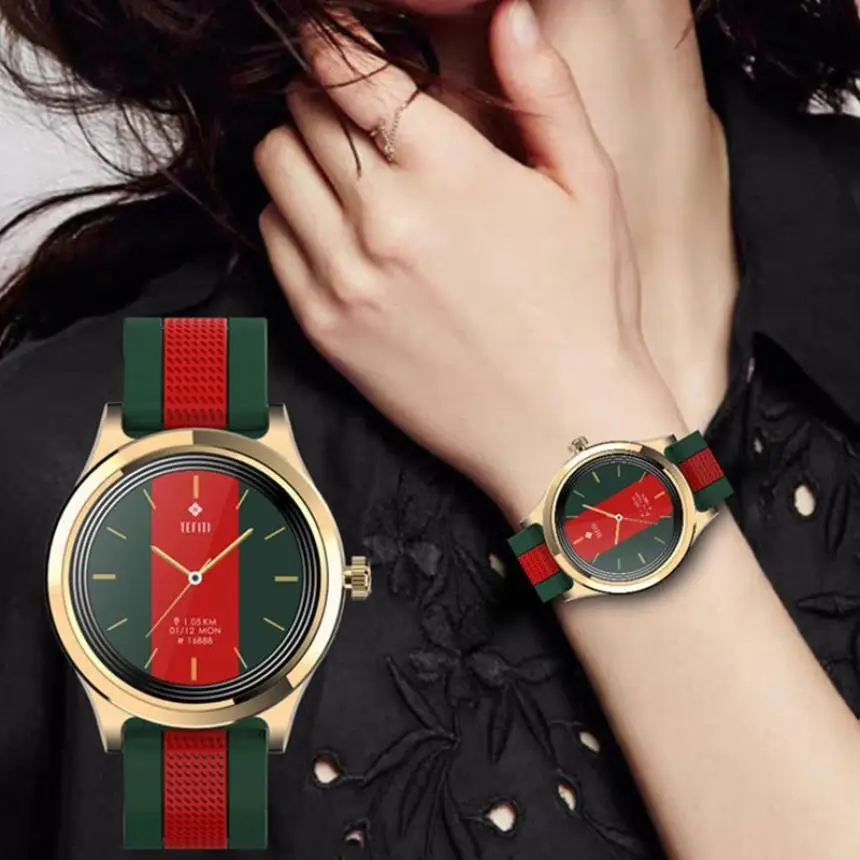

Smart bracelet full-touch round screen heart rate blood pressure blood monitoring sports waterproof information push watch