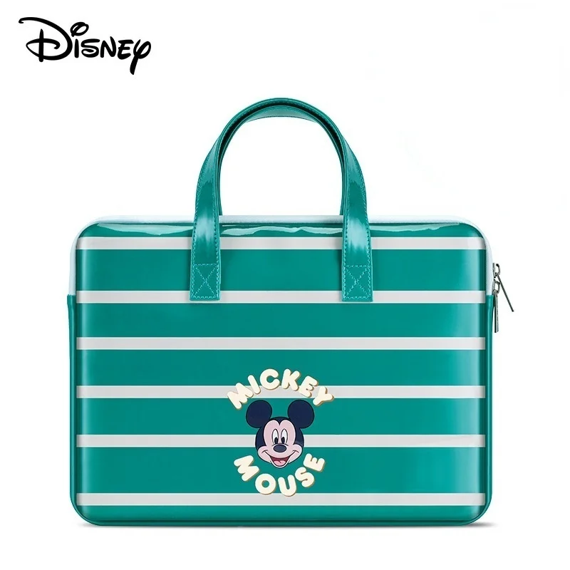 

Женские компьютерные сумки с мультяшным Микки, Женская Офисная сумка для ноутбука, кожаные женские деловые портфели для ноутбука Lenovo Hp Dell