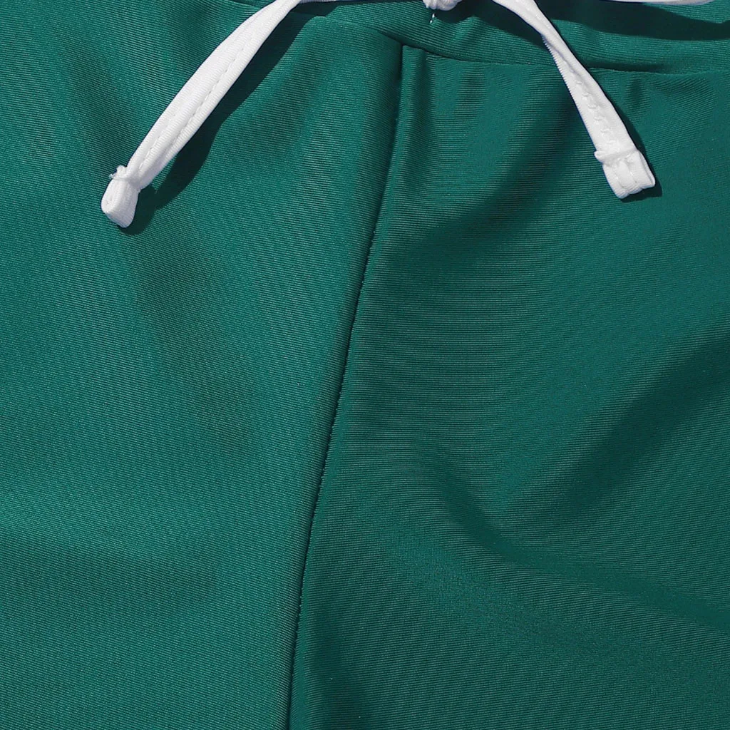 

Summer Women's Solid Color Bikini Set Casual Swimsuit Three Piece Filled Bra Swimwear Beachwear Swimming Maillot De Bain Femme