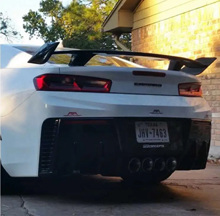 

High quality ABS Black Car Rear Trunk Lip Spoiler Wing Fits For Chevrolet Camaro 2016 2017 2018 2019