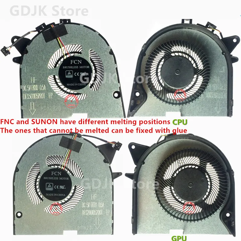 

Laptop CPU COOLING FAN FOR LENOVO Legion Y7000P Y540P Y545 (2019) CPU & GPU COOLING FAN