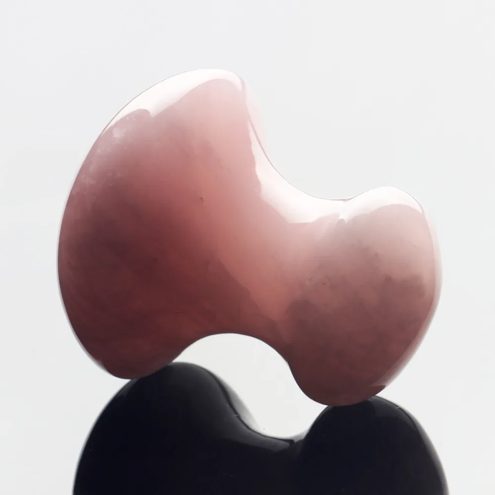 Натуральный серый розовый кварц расслабляющий массаж камень резные для Средства