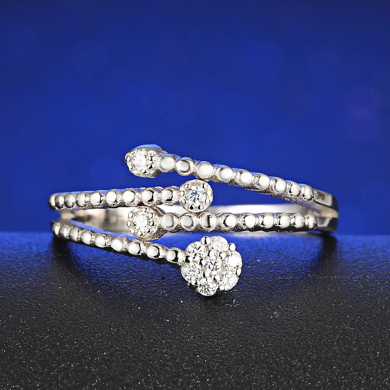 Модные инкрустированные цирконами кольца для женщин Роскошные блестящие