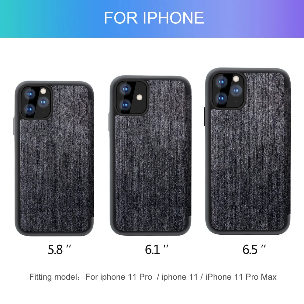 luxury Phone case For iPhone 11 pro MAX funda fashion Leather Business Magnetic Flip XR XS X Coque Capa cover |