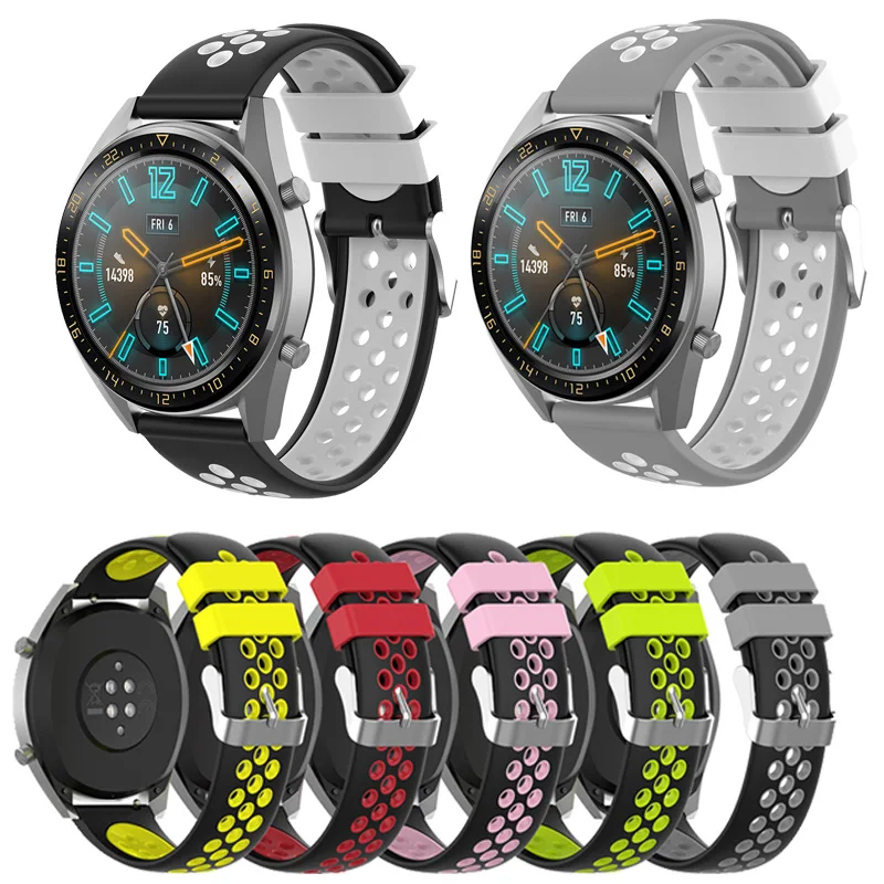 

Bracelet Band 22MM For Huawei Watch GT 2/2e HONOR Magic Smartwatch Replacement Silicone Strap For Xiaomi Color Watchstrap Correa