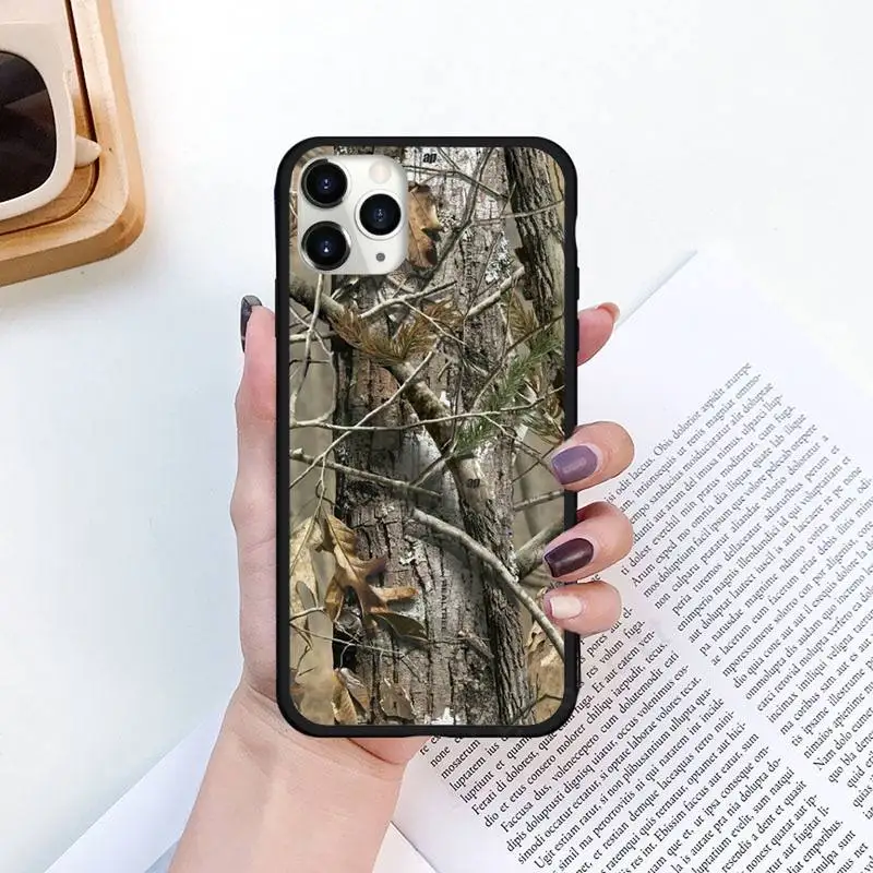 

Realtree Real Tree Camo Phone Case for iPhone 11 12 pro XS MAX 8 7 6 6S Plus X 5S SE 2020 XR Luxury brand shell funda coque