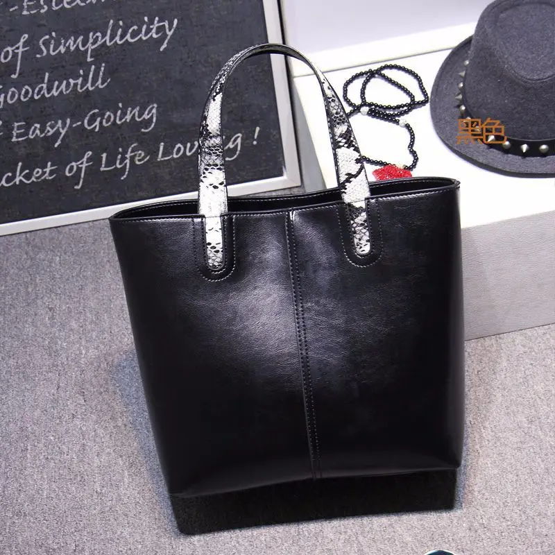 

new ladies handbags bucket bags European and American fashion leather handbags handbags messenger bags women's leather bags
