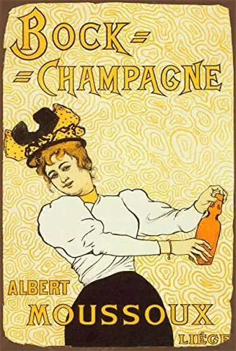 

Posters Wine Champagne Print Poster Vintage Style Metal Advertising Wall Plaque Sign Art Wall Deco Metal Sign Poster 8x12 inch