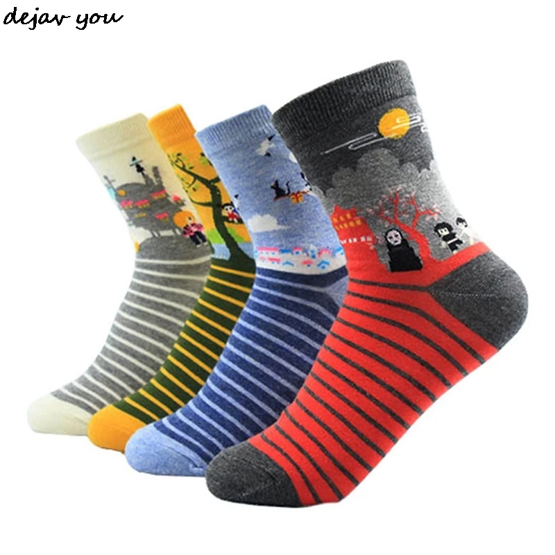 1 пара женские хлопковые носки с мультяшным рисунком|Носки| |