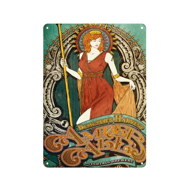 

Harvest Amber Ale Sign Metal Sign Arc Tin Sign 20cm*30cm