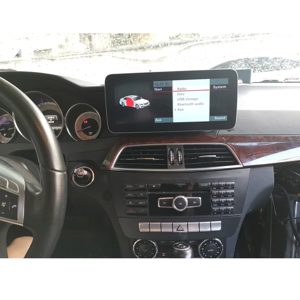 4 + 64G Android мультимедийный сенсорный экран для Mercedes Benz C Class W204 2011-2014 Автомобильный