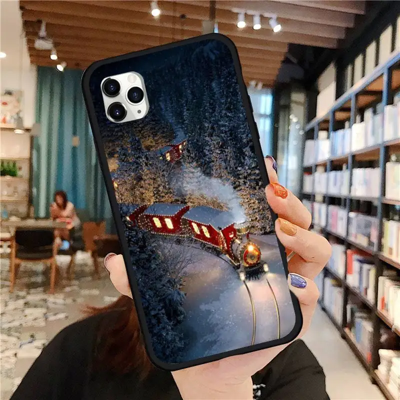 

Winter railway route Phone Case for iPhone 11 12 pro MINI XS MAX 8 7 6 6S Plus X 5S SE 2020 XR